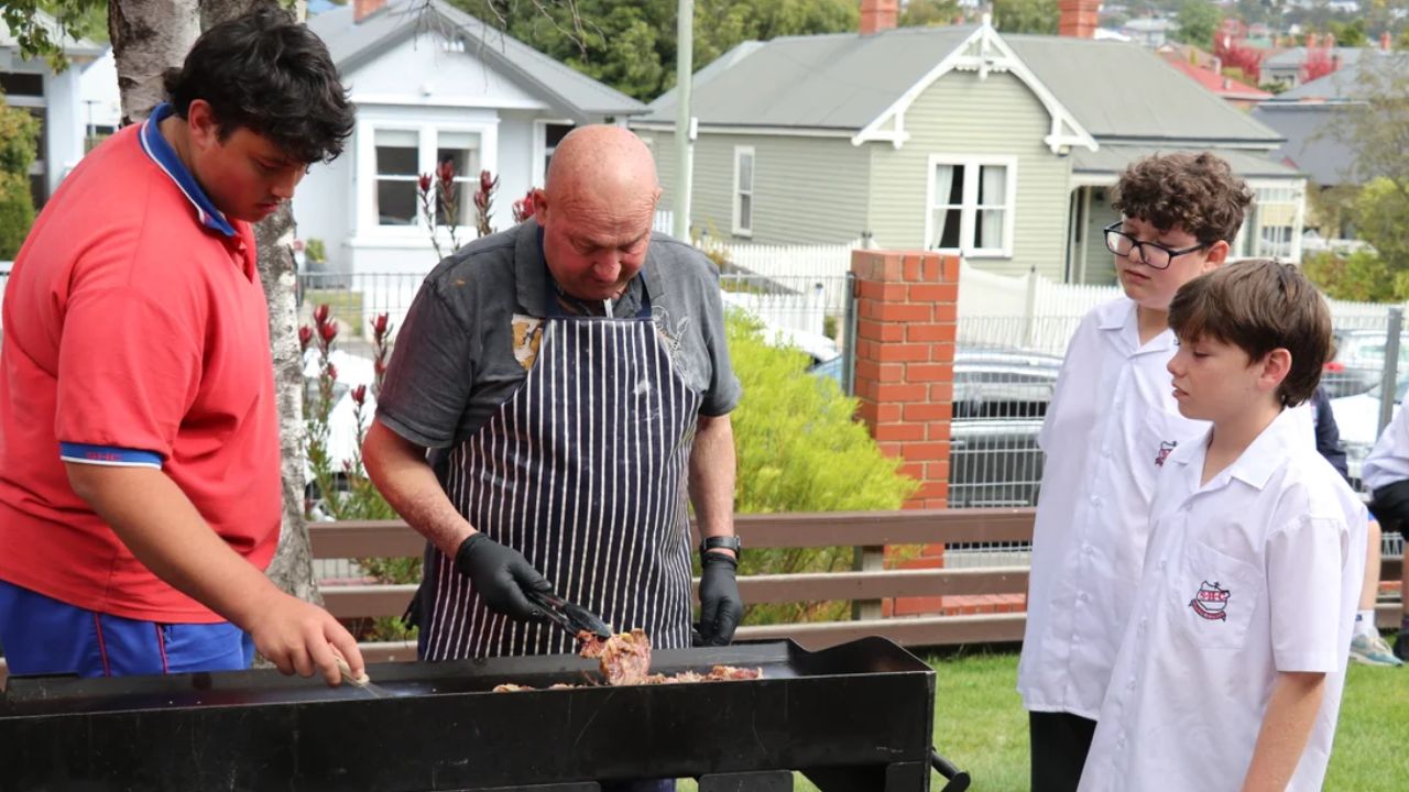 Flag Raising Ceremony and Family Barbeque