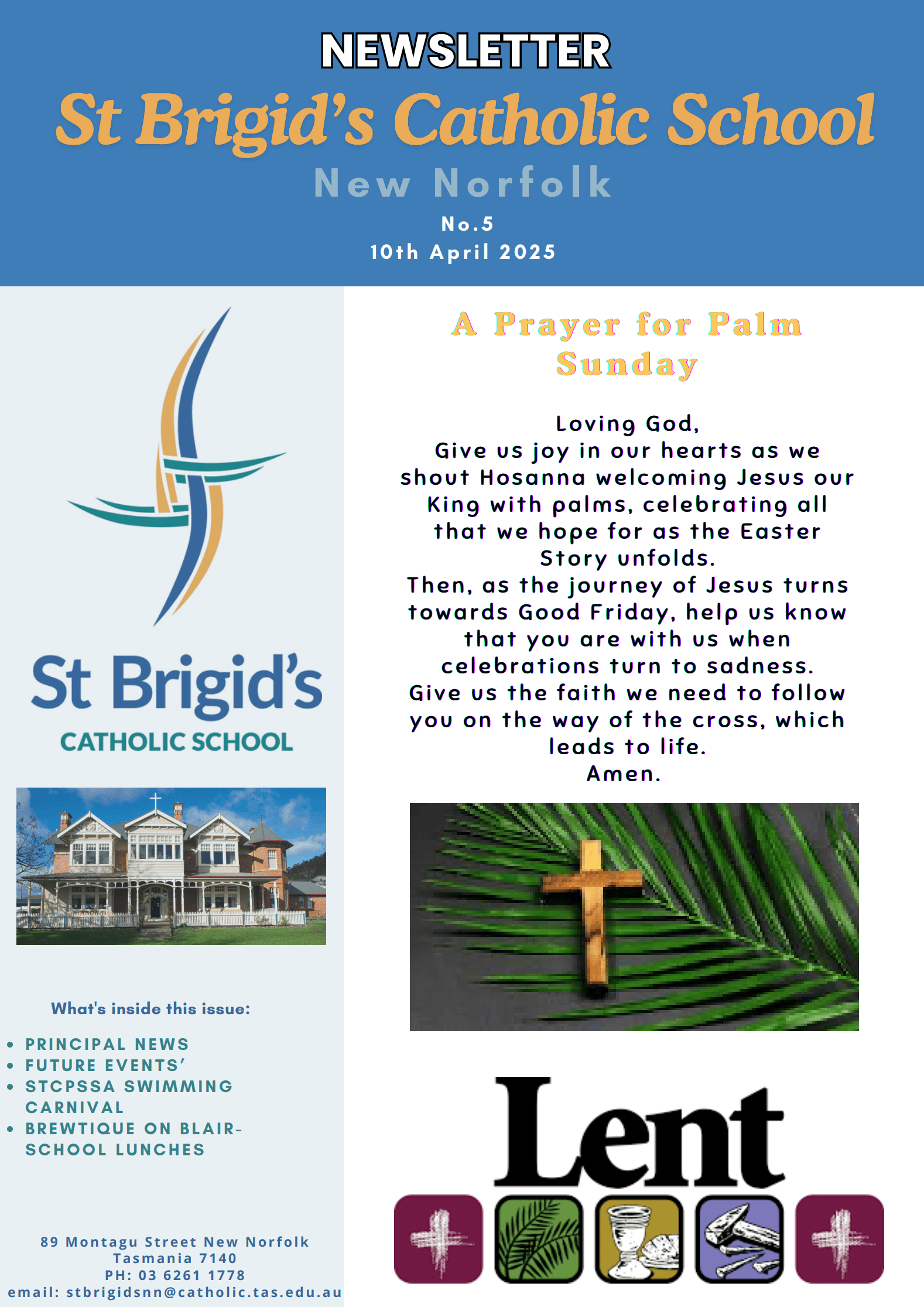 Newsletter 5 - 10th April 2025